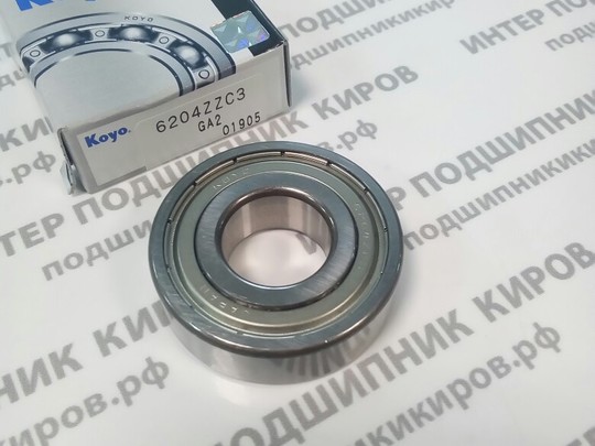 6204-ZZ (80204) KOYO Подшипник шариковый (20*47*14)